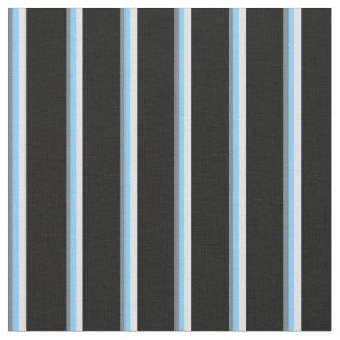 Slate Grey, Light Sky Blue, Lavender, and Black Fabric
