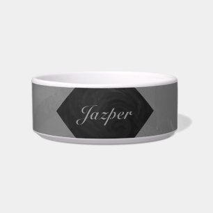 Slate Grey Monogram Bowl