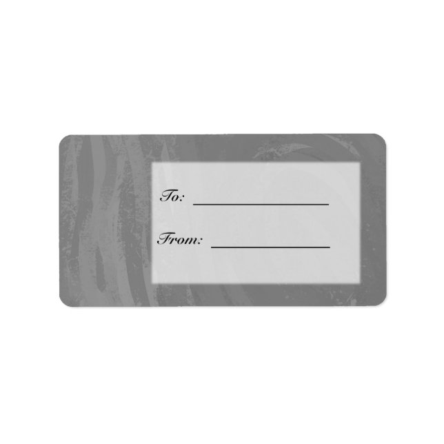 Slate Grey Monogram Label (Front)