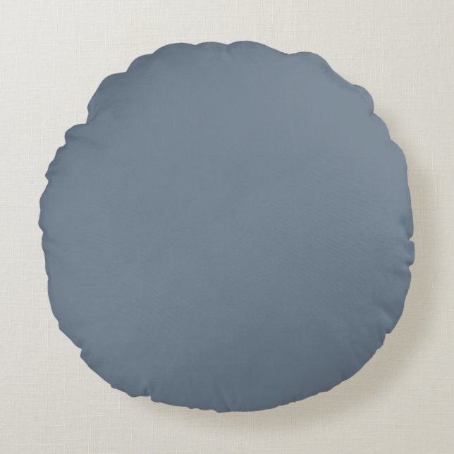 Slate Grey Round Cushion (Front)