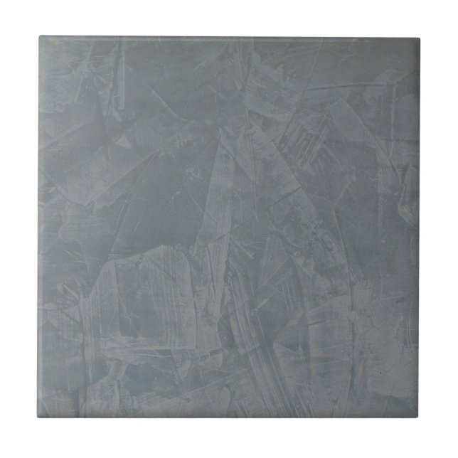 Slate Grey Venetian Plaster Ceramic Tile (Front)