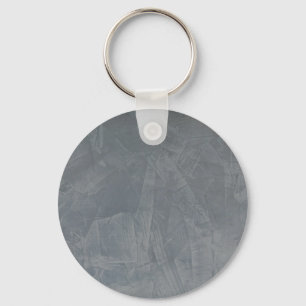 Slate Grey Venetian Plaster Key Ring