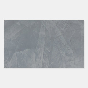 Slate Grey Venetian Plaster Rectangular Sticker