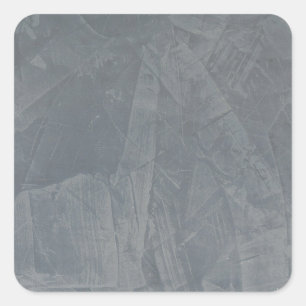 Slate Grey Venetian Plaster Square Sticker