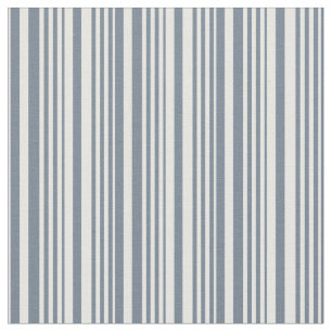 Slate Grey & White Lines/Stripes Pattern Fabric