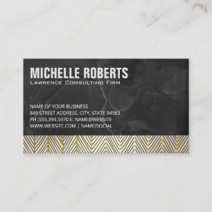 Slate   Line Pattern Business Card