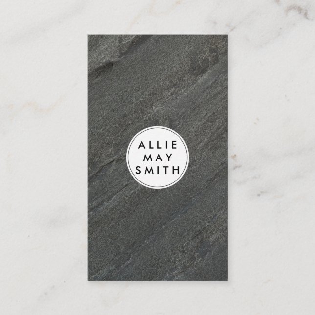 Slate | Modern Stylish Business Card (Front)