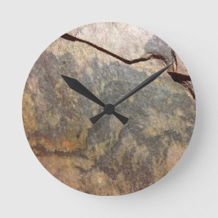 Slate Round Clock