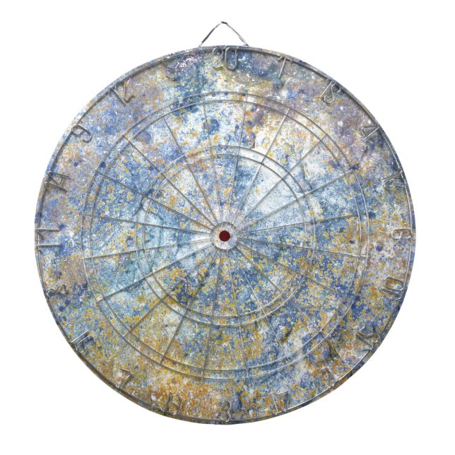 Slate Stone Photograph Dart Board (Front)