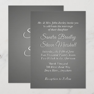 Slate Wedding Invitation