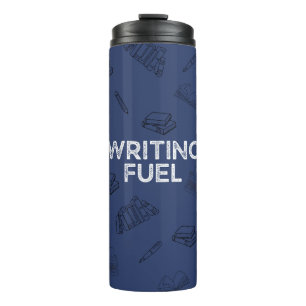 SlateBlue Writing Fuel Travel Mug