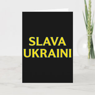 Slava Ukraini – Bold Ukrainian Colors Support Ukra Card