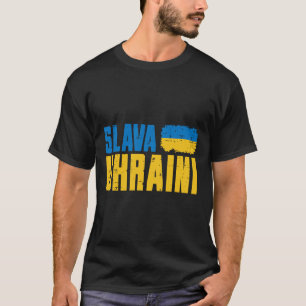 Slava Ukraini Glory To Ukraine Flag Ukrainian Wome T-Shirt
