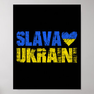 Slava Ukraini Glory To Ukraine  Poster