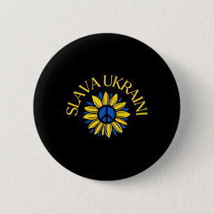 Slava Ukraini Glory To Ukraine Stand With Ukraine 6 Cm Round Badge