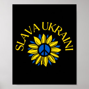 Slava Ukraini Glory To Ukraine Stand With Ukraine Poster