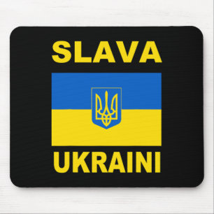 Slava Ukraini Glory To Ukraine Support Ukrainian F Mouse Pad