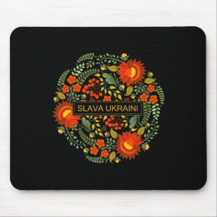 Slava Ukraini Petrykivka Painting-glory To Ukraine Mouse Pad