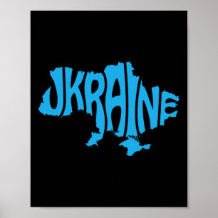 Slava Ukraini Ukraine Independence Day Name Ukrain Poster