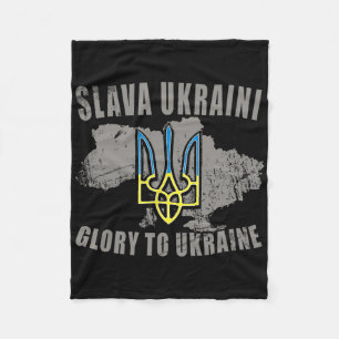 Slava Ukraini Ukraine Shirt Glory To Ukraine Suppo Fleece Blanket