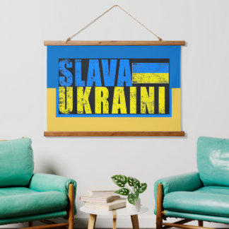 Slava Ukraini Wall Hanging Hanging Tapestry