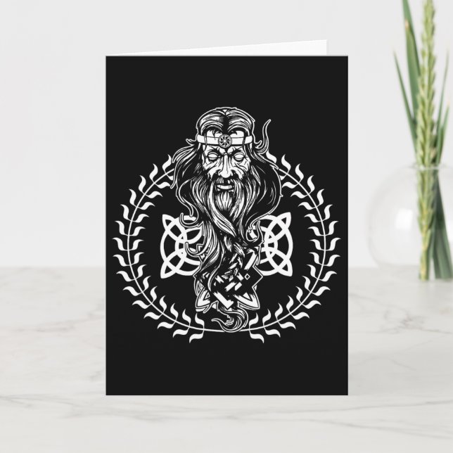 Slavic Celestial Being Craftsmanship Pagan Slavs P Card (Front)
