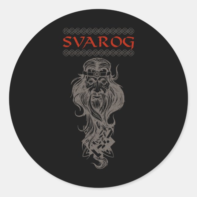 Slavic Celestial Being Craftsmanship Pagan Slavs P Classic Round Sticker (Front)