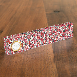 Slavic Ethnic Embroidery, Balkan Traditional Nameplate
