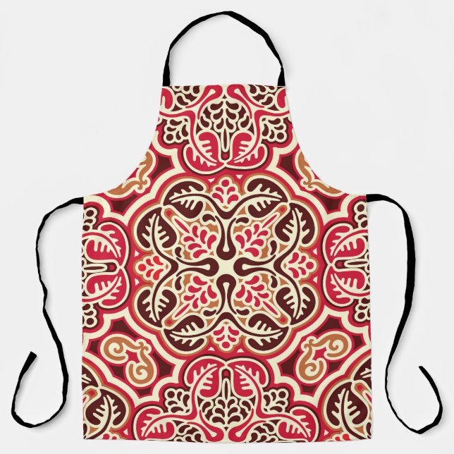 Slavic Ornament Vintage Seamless Pattern Apron (Front)