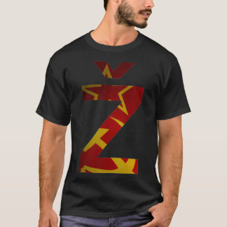Slavoj Zizek Z Communist Hammer and Sickle Flag T-Shirt