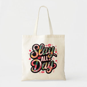 Slay All Day Trendy Tote Bag, Fashionable Bag,