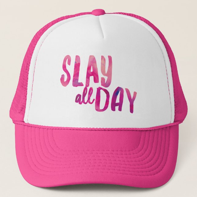 Slay All Day Trucker Hat (Front)