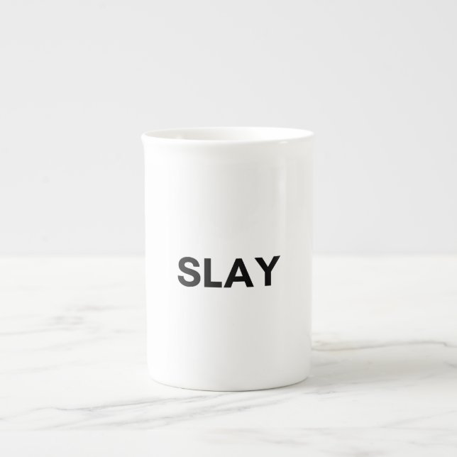 slay bone china mug (Front)