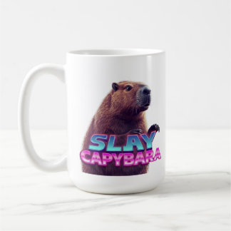 Slay Capybara Funny Animal Meme Gift Coffee Mug