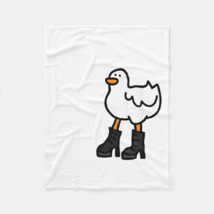 Slay Funny Meme Cute Duck Goose Pet Lover Fleece Blanket