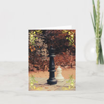 Slay King Chess Greeting Card Fall Background
