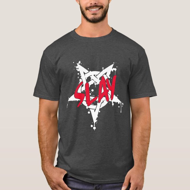 SLAY PENTAGRAM T-Shirt (Front)
