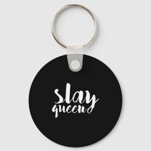 Slay Queen Print Key Ring