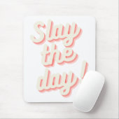 Slay the Day Funny Boss Babe Entrepreneur Mouse Pad (With Mouse)