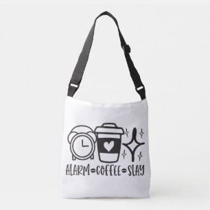 Slay the Day with Coffee Alarm Crossbody Bag