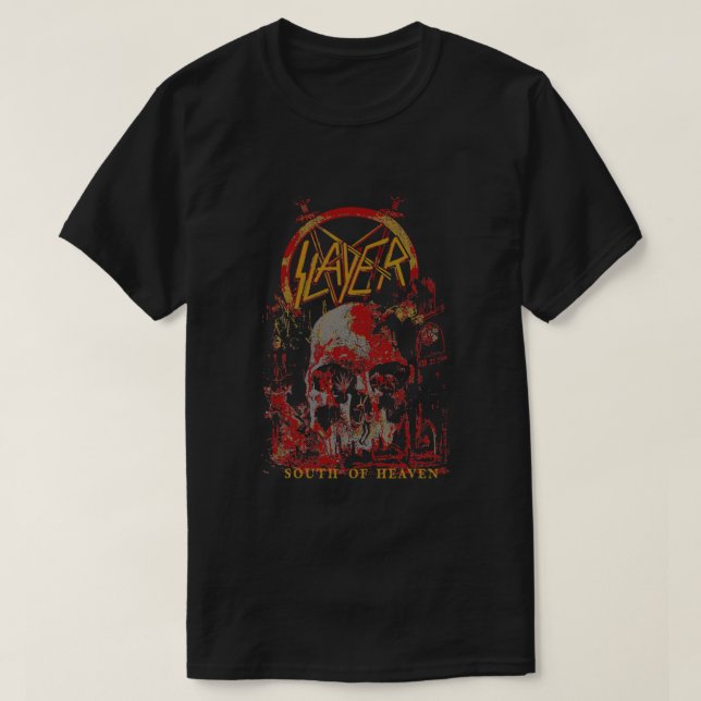 Slayer – South of Heaven Three Colour T-Shirt  (Design Front)