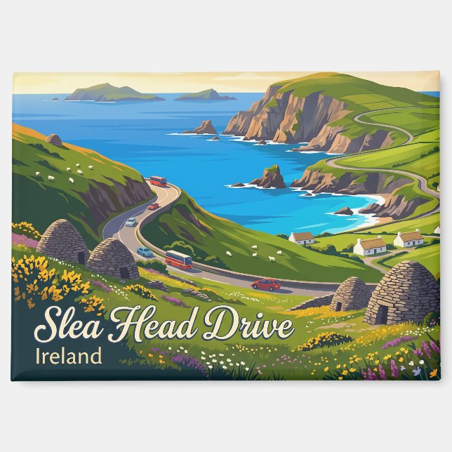 Slea Head Drive Ireland Magnet (Front)