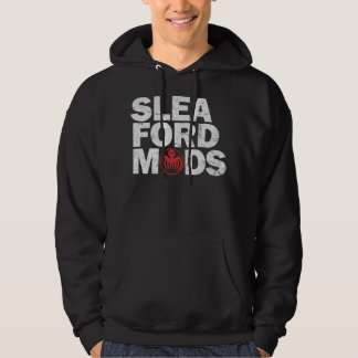 Sleaford Mods WhiteRed [Worn Look] Essential T Shi Hoodie