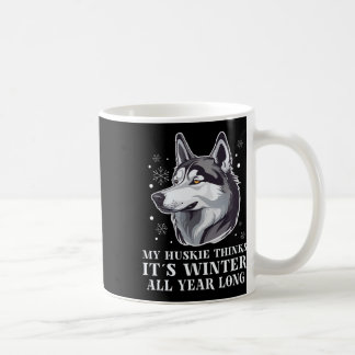 Sled Dog Huskie Alaska Winter Sports Sledding Fun Coffee Mug