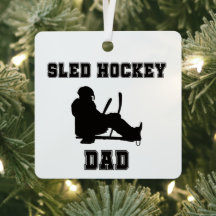 Sled Hockey Dad Christmas