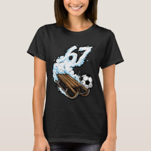 Sled Soccer 67 Snow Speed Funny Winter Sports  T-Shirt