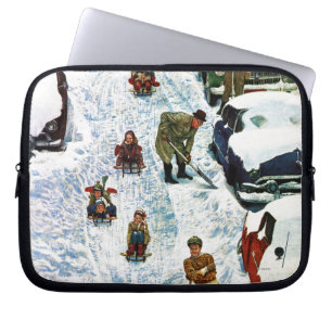 Sledding and Digging Out Laptop Sleeve