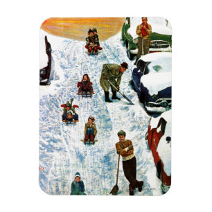 Sledding and Digging Out Magnet