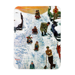 Sledding and Digging Out Magnet
