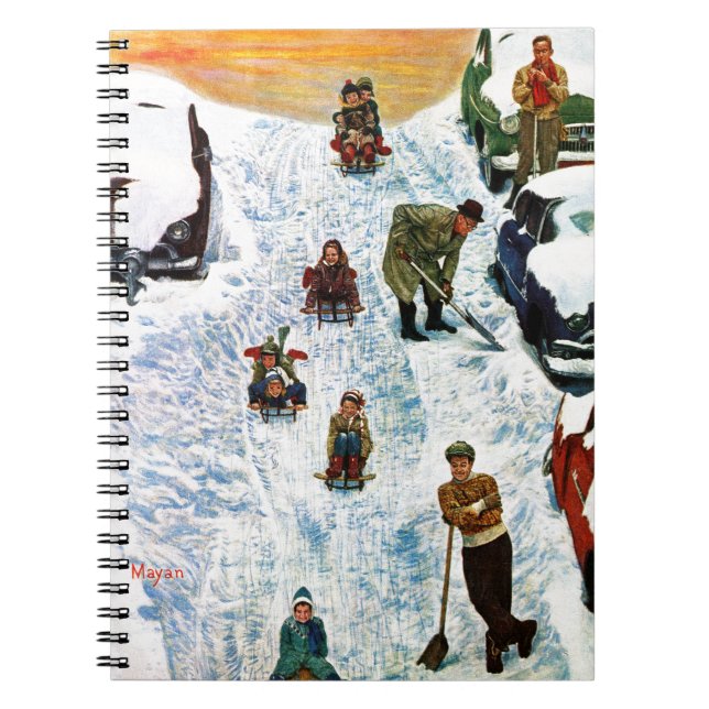 Sledding and Digging Out Notebook (Front)